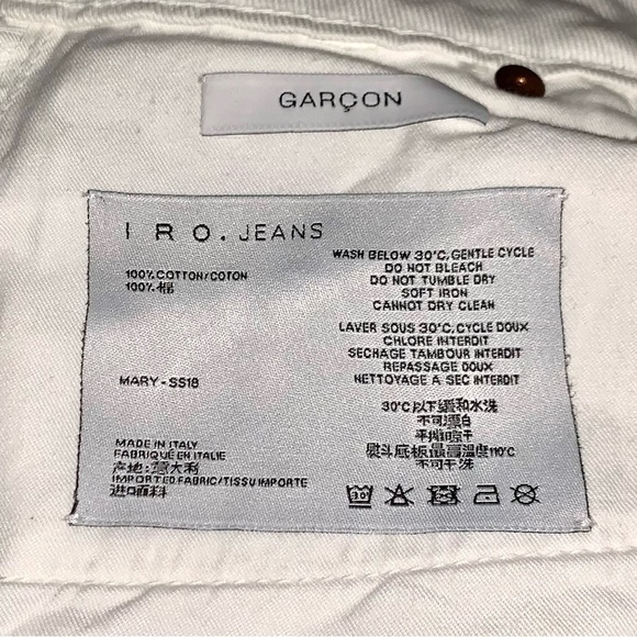 IRO Garcon Slim High Rise Jeans in Mary Graffiti - Picture 4 of 6